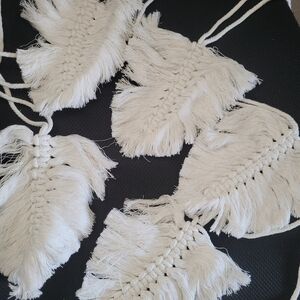Handmade Macramé Leaf Curtain Tie